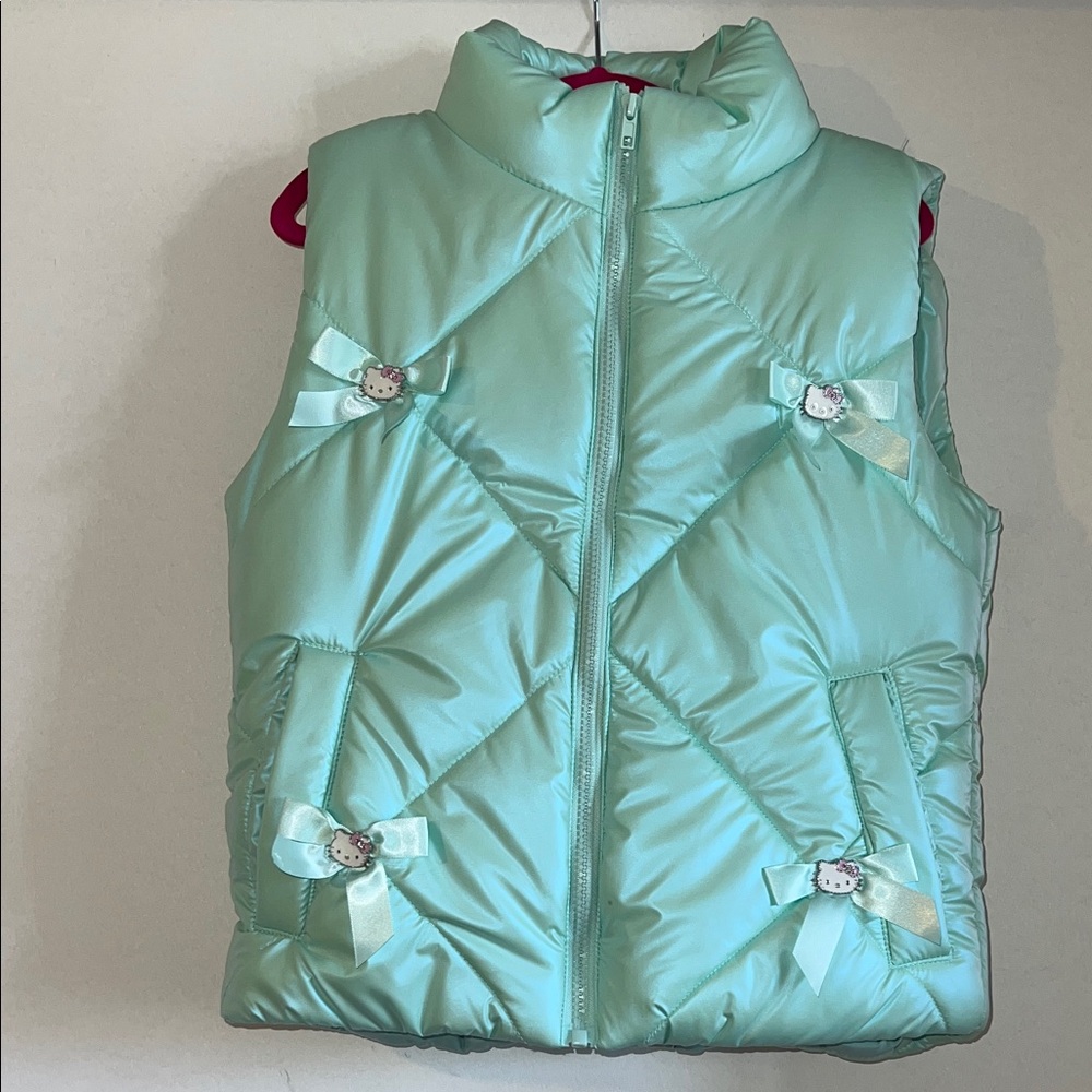 Forever 21 Mint Green Kids Puffer Vest